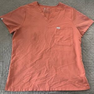 Figs Women’s Catarina One-Pocket Scrub Top in Spiced Cider Size Large